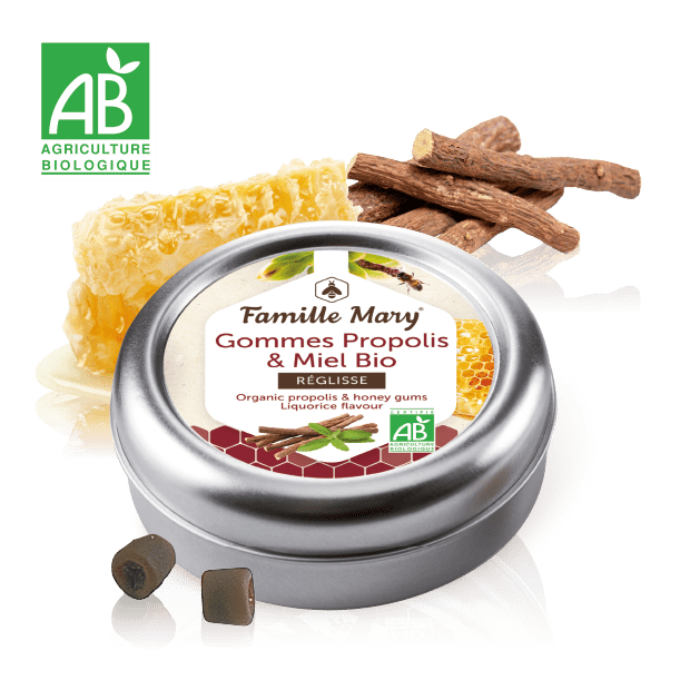 Code promo Gommes propolis bio au miel et réglisse en CADEAU