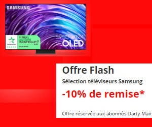 10% de remise supplémentaire sur une sélection de téléviseurs Samsung