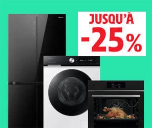 Bon plan Gros Électroménager, jusqu’à -25% sur une sélection de produits