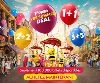Bon plan TOP PROMO PLOPSA 1+1 gratuit, 2+2 gratuit et même 5+5 gratuit