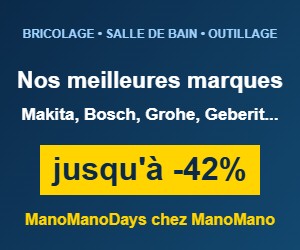 Bon plan Nos meilleures marques ManoMano : jusqu'à -42% sur Grohe, Geberit, Makita et Bosch