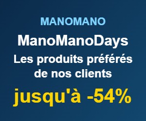 Bon plan Les produits préférés des clients ManoMano : jusqu'à -54% sur une sélection notée 4 étoiles et plus